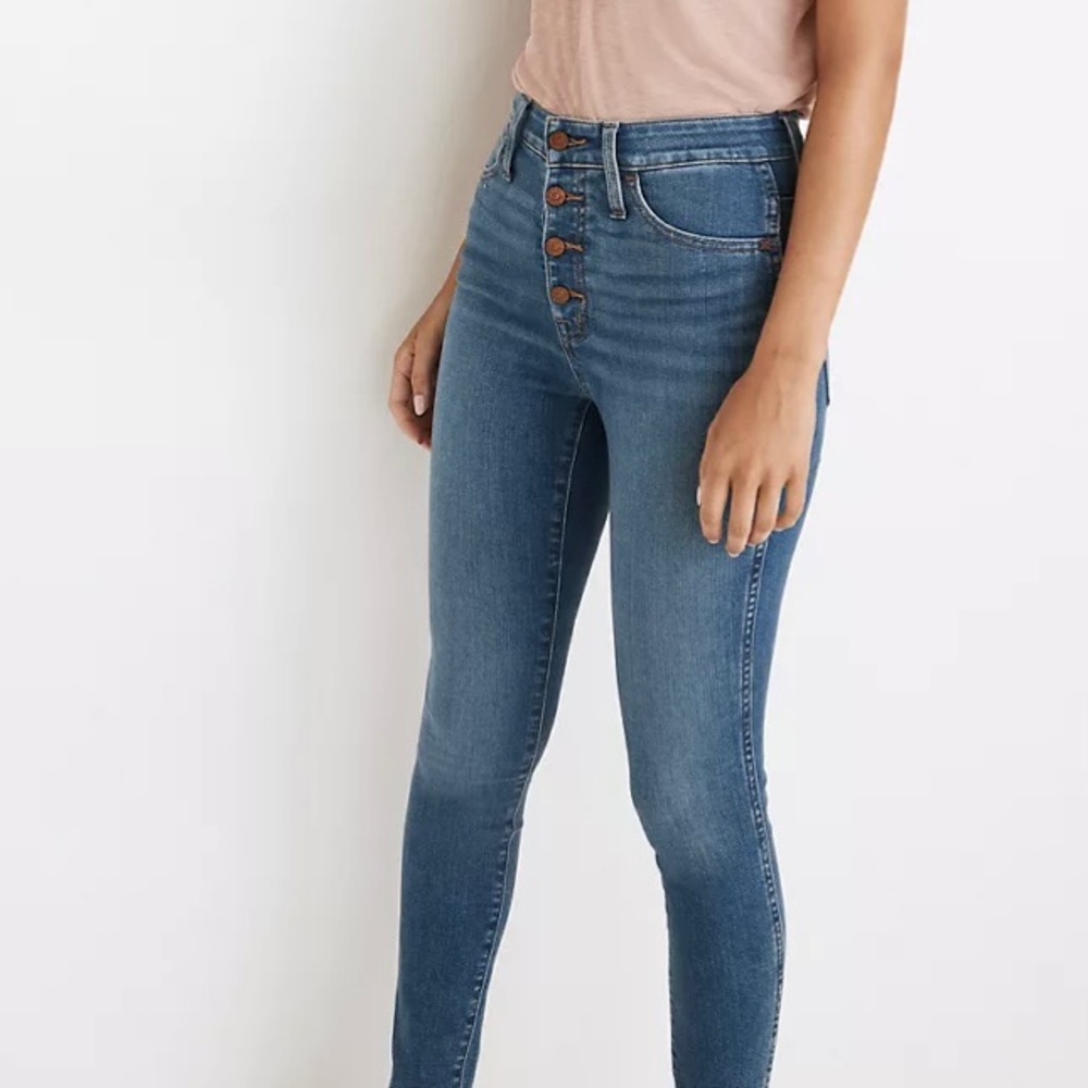 Madewell Tall Curvey Roadtripper Supersoft Skinny Jeans : Monroe wash